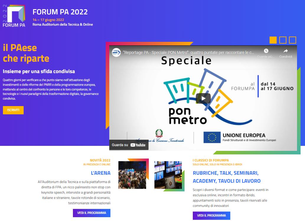 Coopservice partner del Forum PA 2022